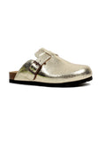 Mule-sabot cuir froissé Aura