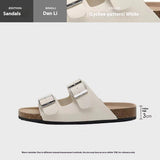 Women's Genuine Leather Flat Strap Sandals