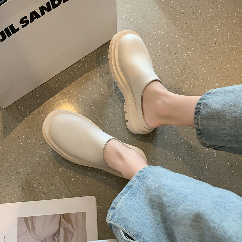 Mule-sabot cuir Linea